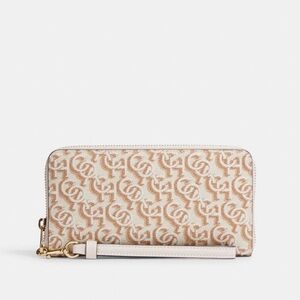 Coach beige large wallet